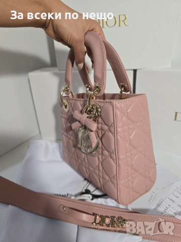 Lady Dior Дамска Чанта От Агнешка Кожа Код Brand Luxury Fashion23, снимка 4 - Чанти - 54960771