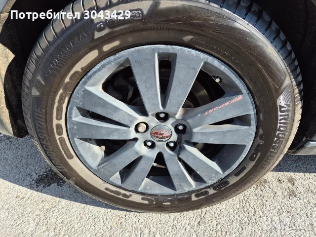 Джанти с гуми за Subaru Tribeca B10 / BRIDGESTONE TURANZA 6, снимка 8 - Гуми и джанти - 55427394