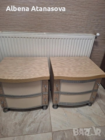 Продавам Спалня тапицирана и нощни щкафчета, снимка 4 - Спални и легла - 54135588