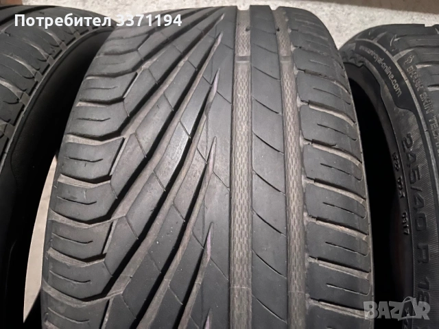 3 бр. летни гуми 245/40/18 UNIROYAL, снимка 3 - Гуми и джанти - 54490671