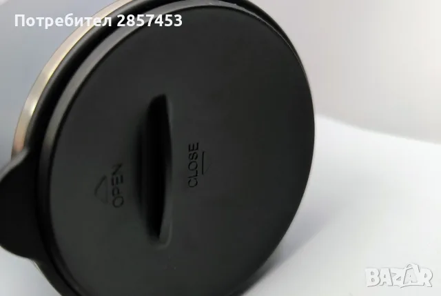 Ideus термо чаша 16 oz / 473 ml – неръждаема стомана, капак, дръжка, снимка 3 - Чаши - 55332932
