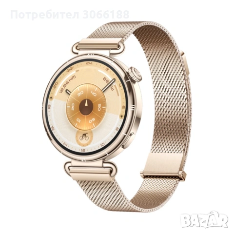 Продавам смарт часовник дамски Huaway Watch GT 6 Gold чисто нов a, снимка 2 - Дамски - 54708973