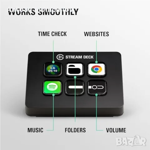 Контролер Elgato stream deck mini 6 LCD клавиша, снимка 4 - Други - 55347449