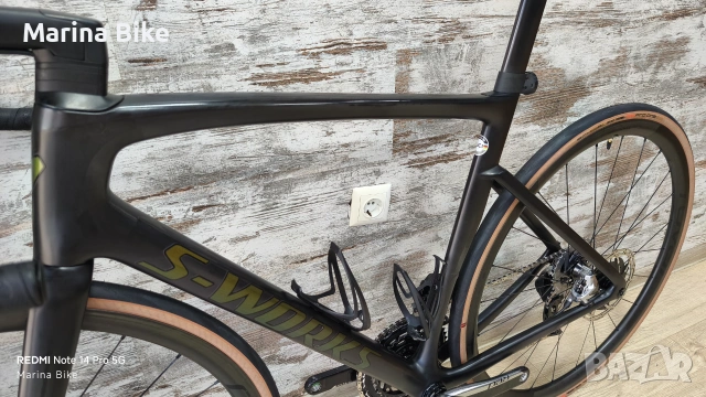 Карбонов шосеен велосипед без капли Specialized Tarmac SL7 S-Works RTP SRAM Red AXS Powermeter | 56, снимка 13 - Велосипеди - 55149821