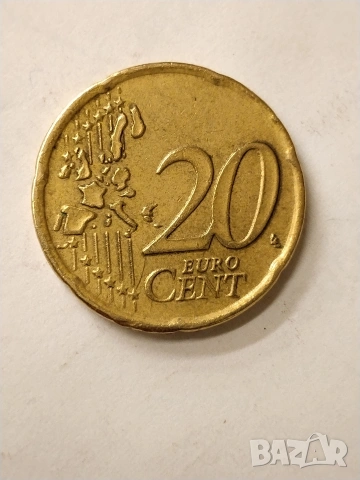 Монета от 20 евро цента , снимка 2 - Нумизматика и бонистика - 54134962