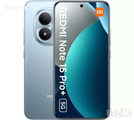 НОВ!!! Xiaomi Redmi Note 15 Pro+ 5G, 12GB, 512GB, Glacier Blue 