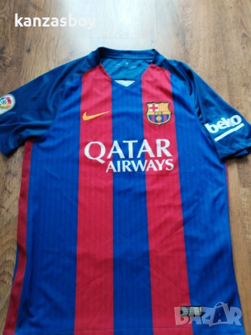 Nike Barcelona 2016-17 -мъжка футболна тениска М, снимка 4 - Тениски - 54491325