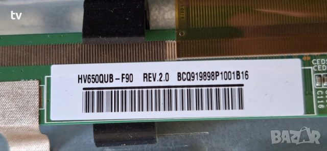 Arielli LED-65S214T2UHD на части - HK.T.RT2851V09 / ER5565 REV:1.0 / C-PCB_HV650QUB, снимка 10 - Части и Платки - 55122197