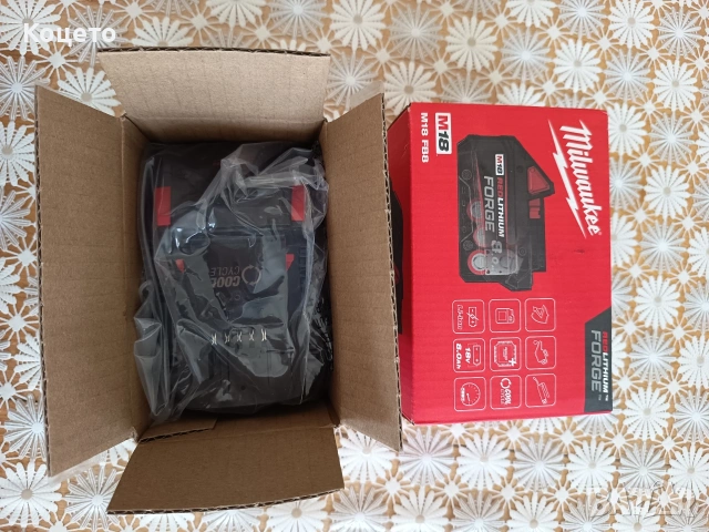 Акумулаторна батерия MILWAUKEE M18FB8 FORGE 18V 8.0Ah , снимка 7 - Други инструменти - 54689818