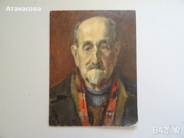 ТАНЯ ТАНЧЕВА картина Портрет масло 1990 г, снимка 7 - Картини - 54176443