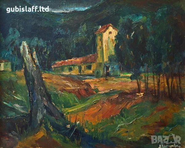 Картина, пейзаж, худ. Д.Тодоров-Жарава (1901-1988), снимка 2 - Картини - 55685193