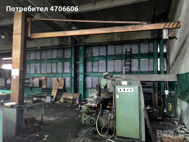 Конзолен телферен кран 1т и 0.5 фреза шмиргел преса струг Шлайф машина техника, снимка 7 - Други машини и части - 54110172