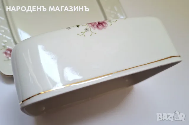 SELTMANN WEIDEN – Немски порцелан Съд за масло и сирена кутия порцеланова чиния цветя рози , снимка 13 - Други ценни предмети - 55530903