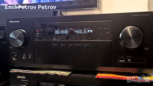 ⭐⭐⭐ Pioneer VSX-832 – 4K HDR, Dolby Atmos, Wi-Fi, Bluetooth (Перфектен), снимка 2 - Ресийвъри, усилватели, смесителни пултове - 55397016