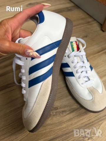 Кожени оригинални маратонки Adidas Samba Italia ! 42 н, снимка 4 - Маратонки - 54754829