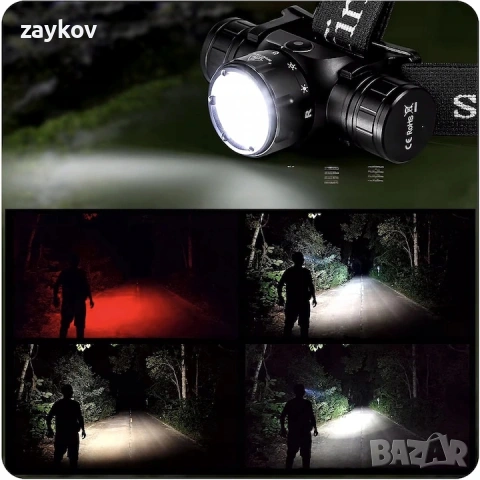 Фар за глава Sofirn HS21, 2200 lm, 10 LED, черен, размери 35,7x45,75x86,5 мм, снимка 7 - Други инструменти - 54401924