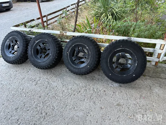 4 бр.Лети джанти с гуми 205/75/15/15-ки Сузуки Самурай ,Витара,Нива.Киа,Уаз
