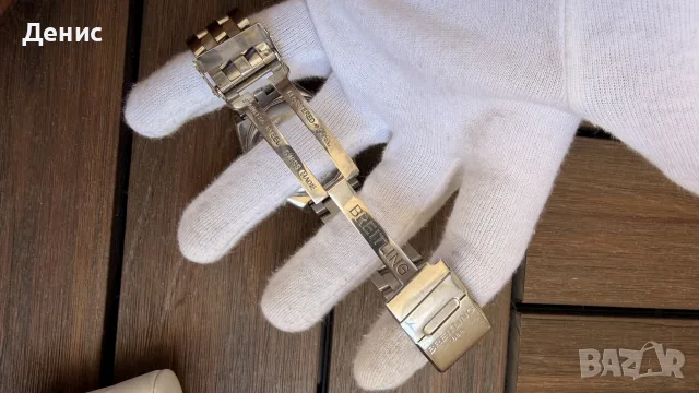 Breitling Wings Windrider B10350 Automatic COSC | Steel & 18K Gold | Оригинален, снимка 6 - Мъжки - 55359063