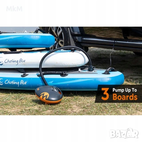 Нова електрическа помпа OutdoorMaster Shark, за SUP дъски с високо налягане с 20 PSI , снимка 4 - Къмпинг осветление - 55252322