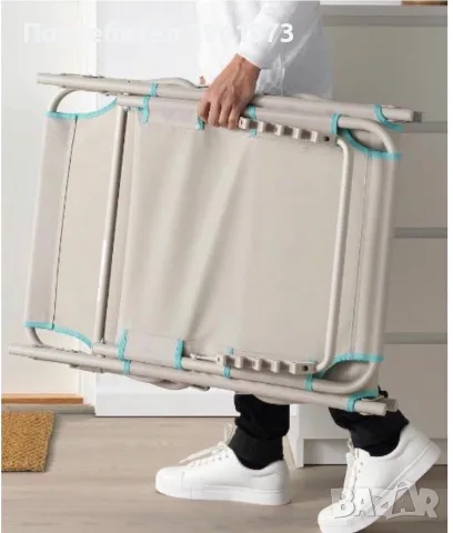 Ikea сгъваем шезлонг HAMO, снимка 3 - Къмпинг осветление - 55640930