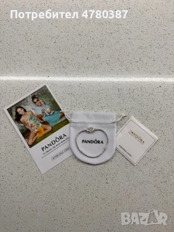 Сребърна гривна Pandora Infinity Heart , снимка 6 - Гривни - 54007360