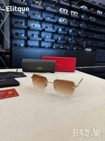 Очила + висок клас калъф + на марката кутия + сертификат + кърпичка Gucci cartier, снимка 4 - Слънчеви и диоптрични очила - 54485164