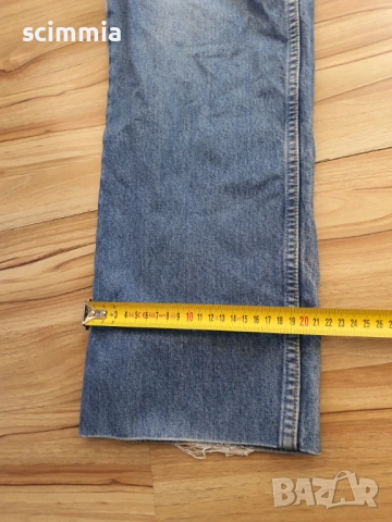 Мъжки дънки W33 L34 (размер M) Levi’s 630 Vintage оранжев етикет с прав крачол сини, снимка 12 - Дънки - 54661944