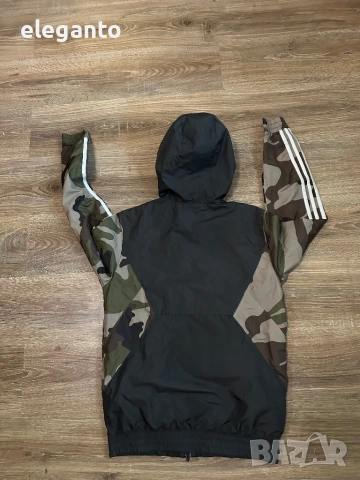 Оригинална мъжка ветровка ADIDAS Originals Camo Windbreaker Jacket , S размер, снимка 6 - Якета - 54641451