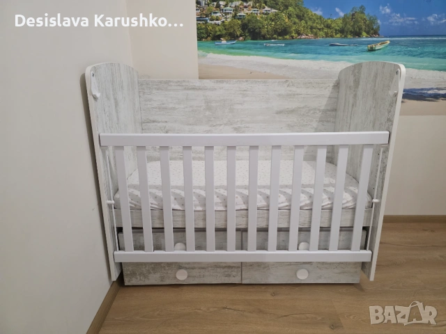 Дървена кошара +матрак