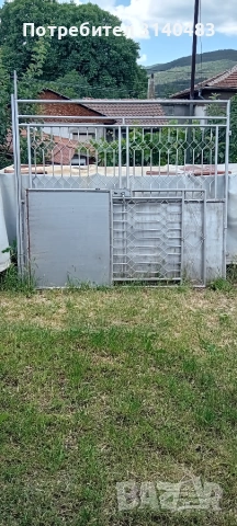 ,Метална-солидна врата за вила,градина-320/185.Малка и голяма