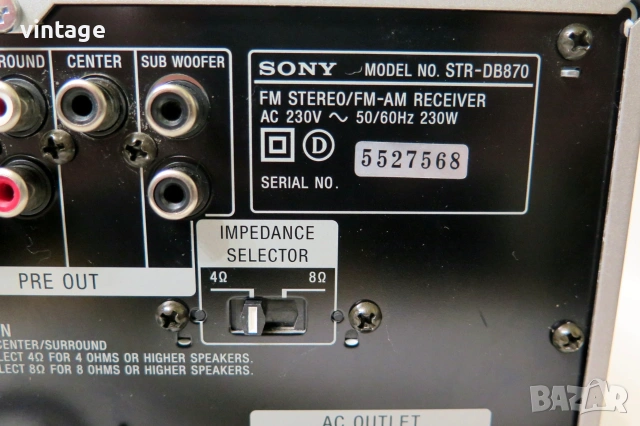 Sony STR-DB870 QS, снимка 11 - Ресийвъри, усилватели, смесителни пултове - 55153888