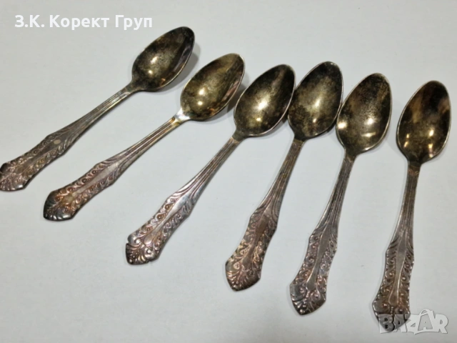 Старинни сребърни лъжици, снимка 2 - Антикварни и старинни предмети - 54460396