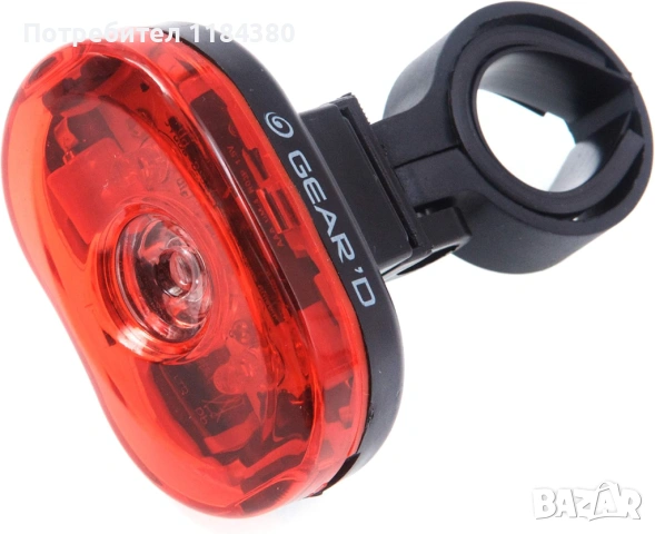 Комплект фар стоп габарити за велосипед колело LED Gear'D, снимка 5 - Аксесоари за велосипеди - 54536579