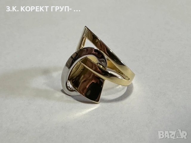 Златен дамски пръстен 14K – 5,20 г – Размер 53, снимка 8 - Пръстени - 55092195