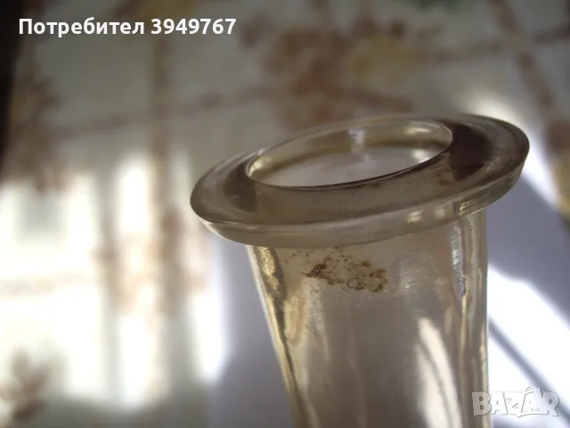 Старо  стъклено шише., снимка 4 - Антикварни и старинни предмети - 55316926