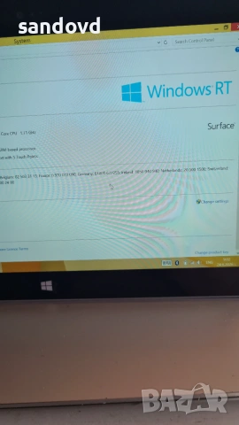 Лаптоп Microsoft surface 2 1752 цена 20 евро, снимка 4 - Лаптопи за дома - 55055093