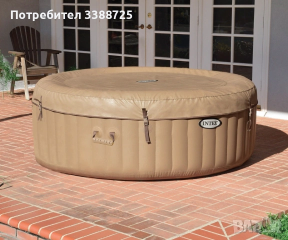 Надуваемо джакузи INTEX PureSpa™ Bubble Massage, 165см х 71см, снимка 2 - Басейни и аксесоари - 54589382