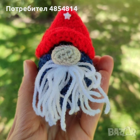 Малък скандинавски гном, 11 см., снимка 2 - Плюшени играчки - 55179684
