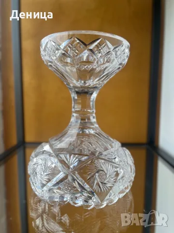 Кристална купа на столче/ бонбониера  За се, снимка 10 - Аксесоари за кухня - 55408204
