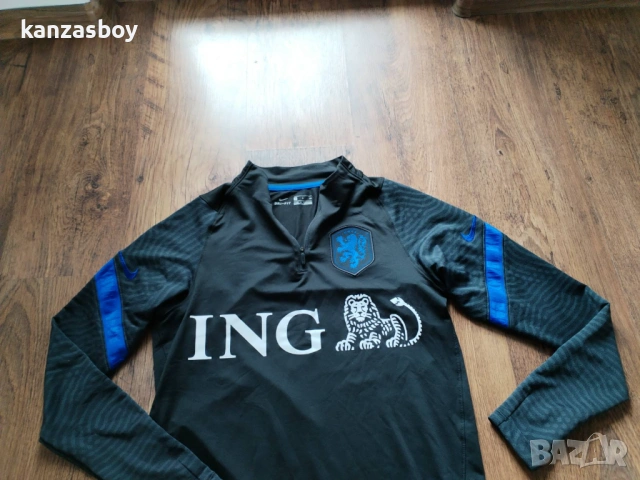 NIKE NETHERLANDS DRY STRIKE DRILL TOP - мъжка футболна блуза КАТО НОВА С, снимка 6 - Блузи - 54401935