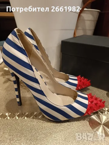 Реплика на Christian Louboutin , снимка 2 - Дамски обувки на ток - 55388799
