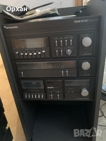 Ретро Аудио Система Schneider Team 50 RC De Luxe + Грамофон и Дистанционно, снимка 6 - Аудиосистеми - 55679390