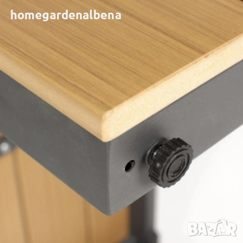 Градински комплект KANZA – модулен ъглов диван с маса, алуминий, възглавници, модерен дизайн, снимка 6 - Градински мебели, декорация  - 54118682