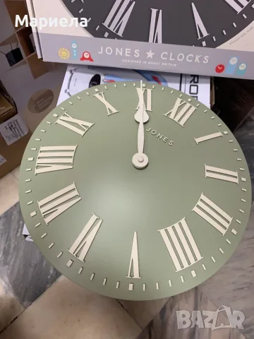 Стенен часовник Jones Clocks / Модерен класически изпъкнал часовник 30 см