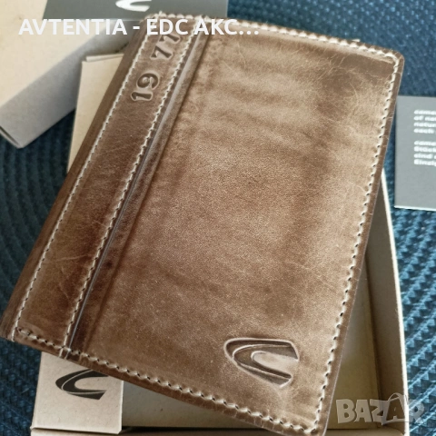 Портфейл Camel Active Melbourne, вертикален, естествена кожа, немска марка + кутия + гаранция, снимка 3 - Портфейли, портмонета - 54581604