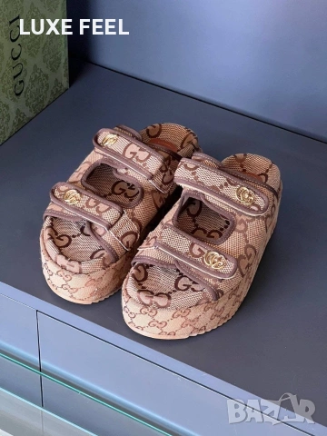 Gucci ⚜️Дамски Чехли , снимка 4 - Чехли - 54635038