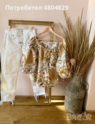 ZARA, H&M, ONLY Нови дамски дънки и тениски, снимка 13 - Дънки - 54539930