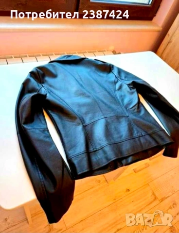 Кожено дамско яке VILA - размер М, снимка 3 - Якета - 54310890