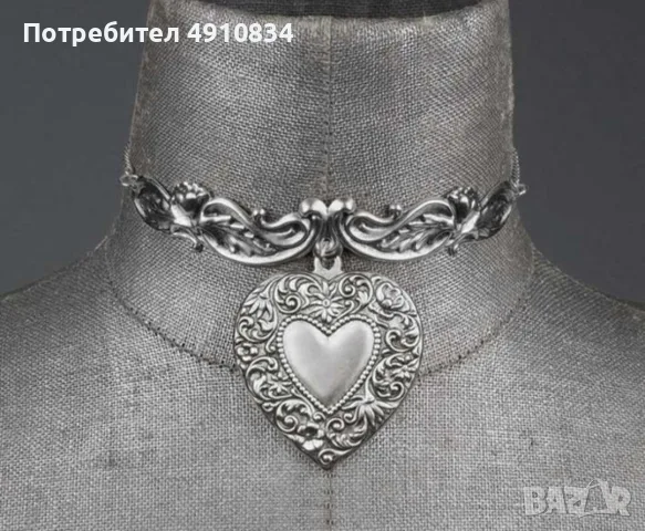 Оригинално Колие на марка Regalrose тип сребърен чокър, снимка 4 - Колиета, медальони, синджири - 55583393