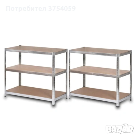Професионален метален стелаж HÖGLER 222x110x50 см – 6 Рафта, до 1050 кг, регулируема височина, снимка 9 - Други стоки за дома - 55148442